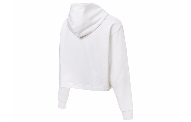 (WMNS) PUMA Claw Pack Logo Hoodie 'White Blue' 596635-02 - 2