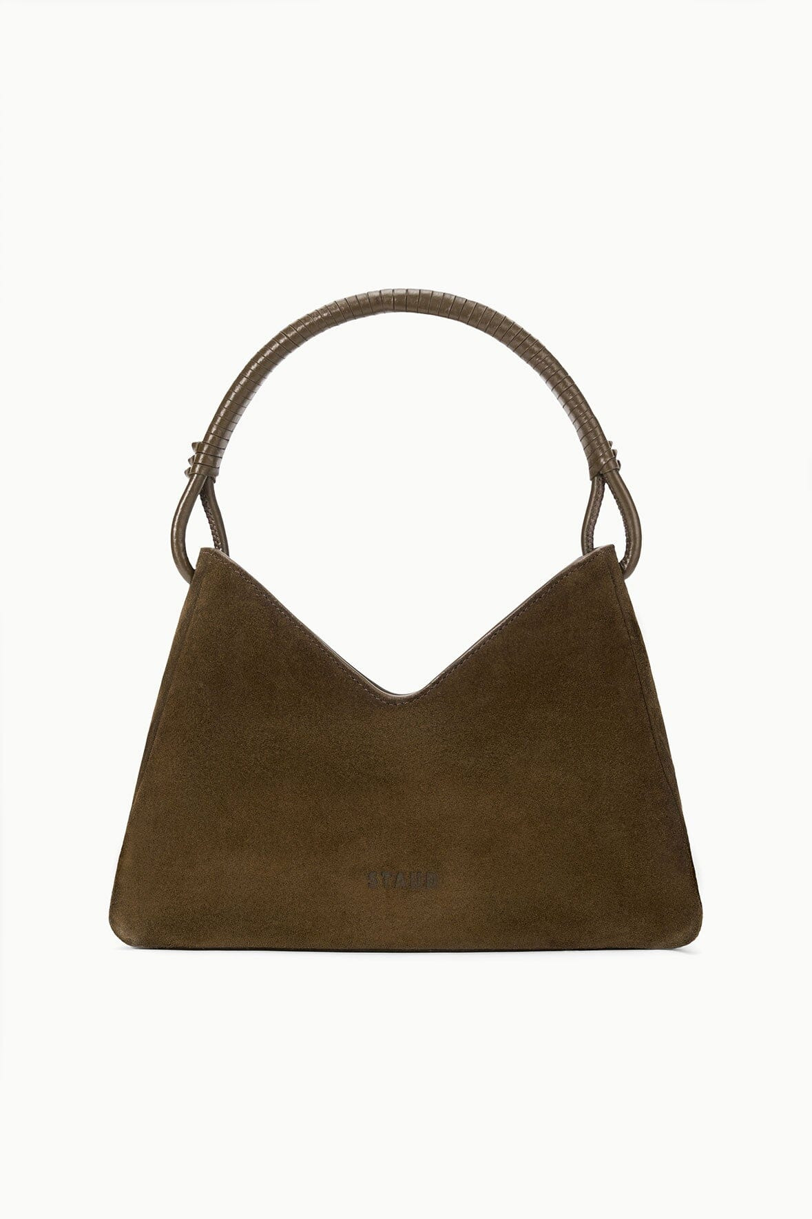 STAUD VALERIE SHOULDER BAG TRUFFLE SUEDE - 3