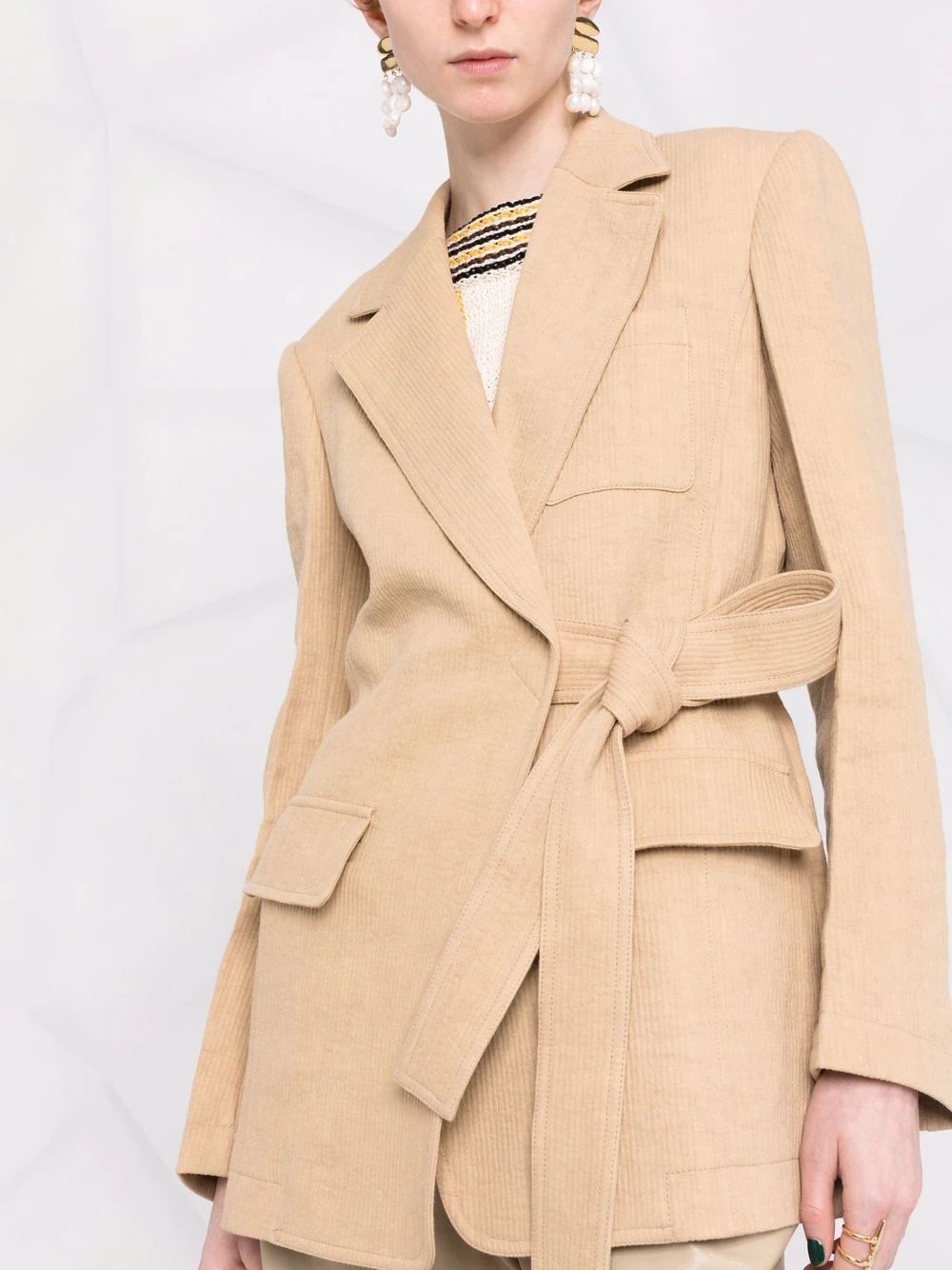 notched-lapel single-breasted jacket - 3