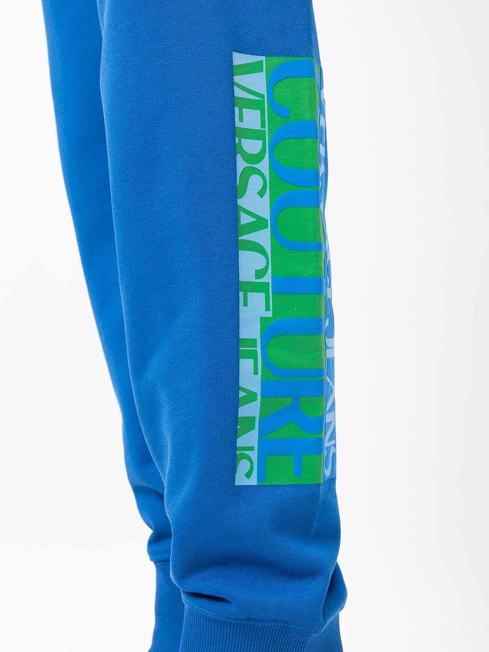 logo-leg cotton trackpants - 5