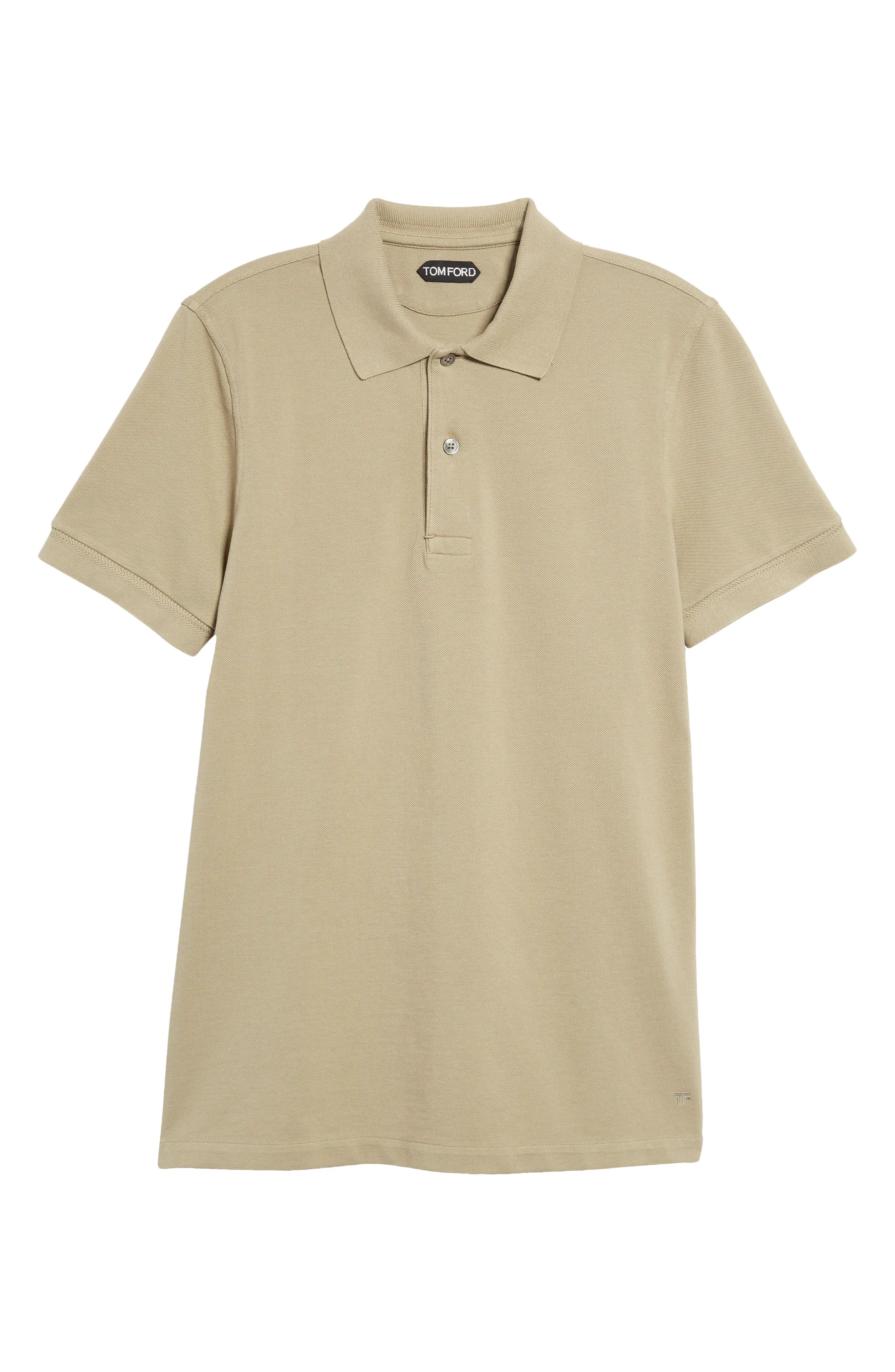Short Sleeve Cotton Piqué Polo - 5