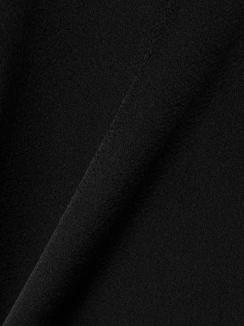 Tie-neck Satin-crepe Mini Dress 4