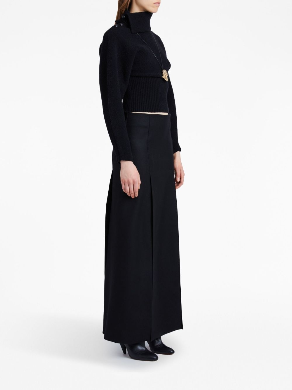 felted slit maxi skirt - 3