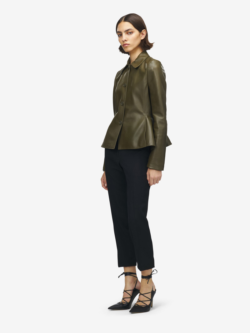 Leather Peplum Jacket 4
