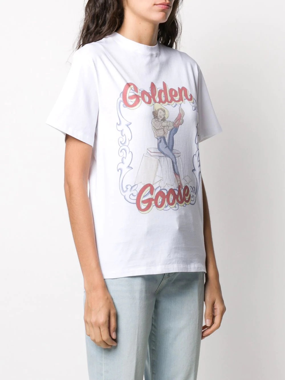 cowgirl print T-shirt - 3