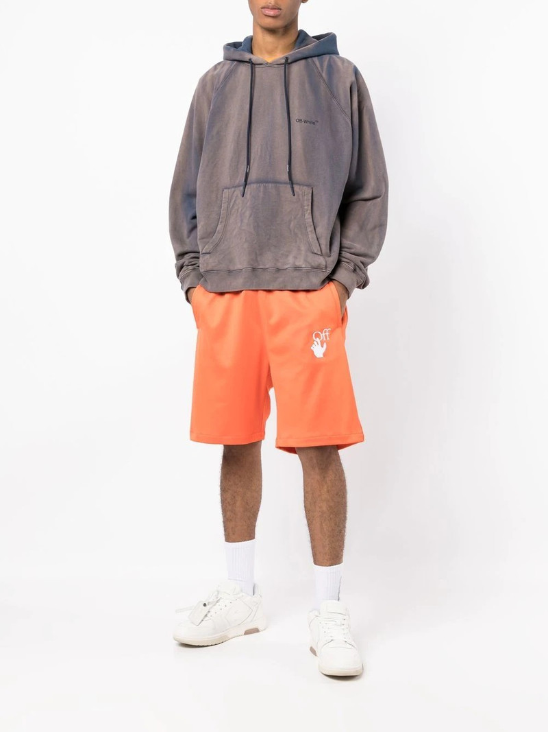 Off-White Hands Off knee-length shorts outlook