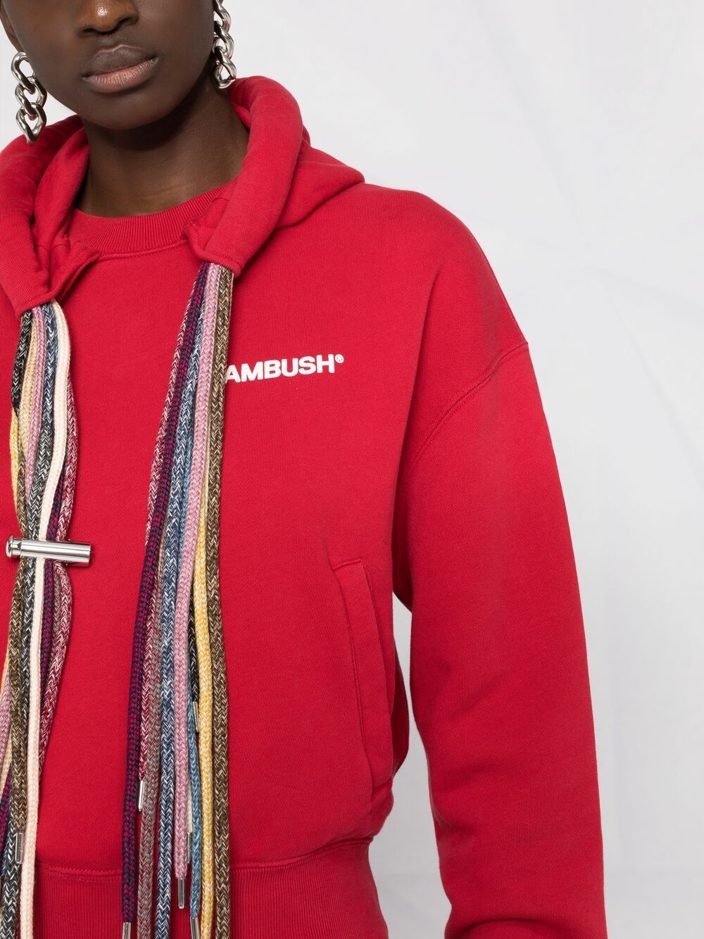 multi-drawstring logo hoodie - 3