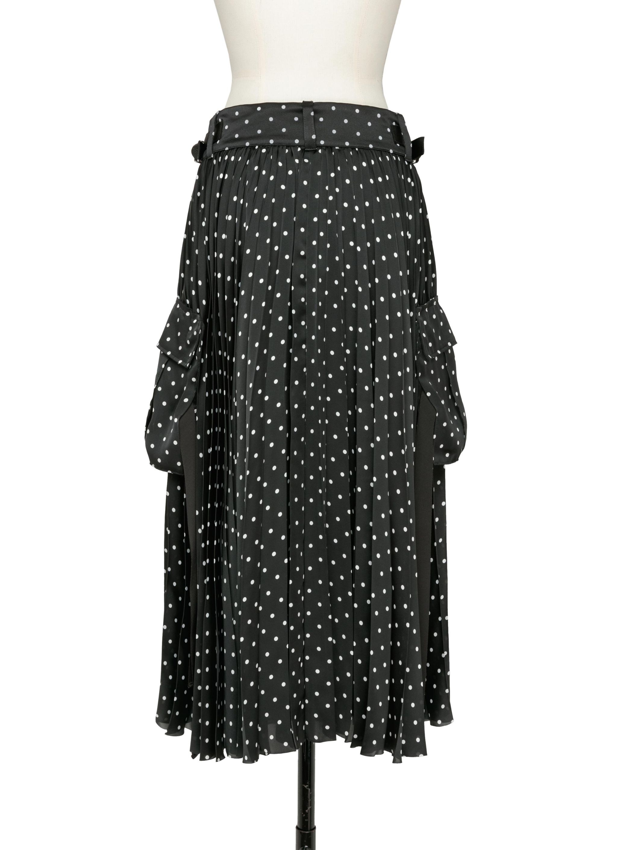 Polka Dot Print Skirt - 3