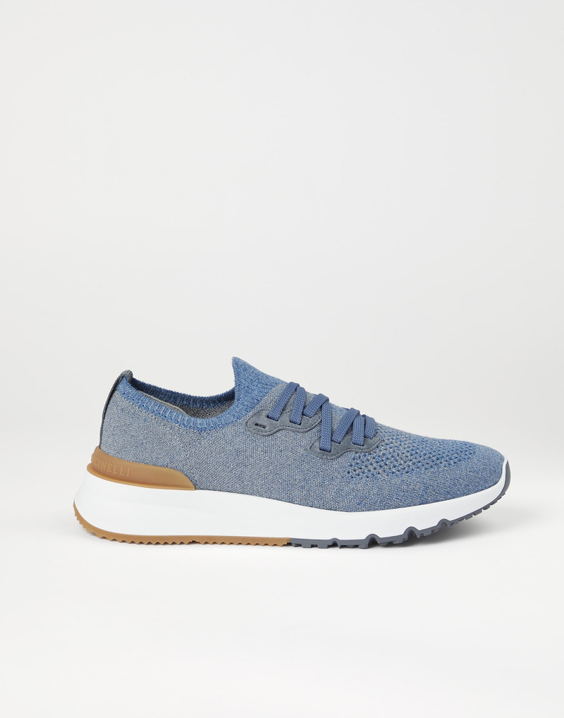 Cotton chiné knit runners 5