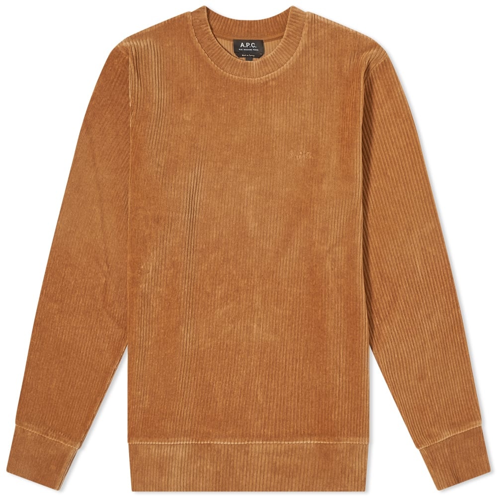 A.P.C. Remy Corduroy Crew Sweat - 1