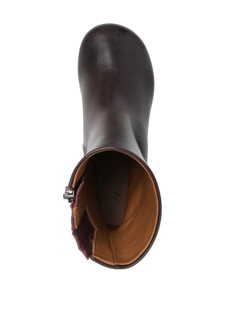 round-toe leather ankle boots 4