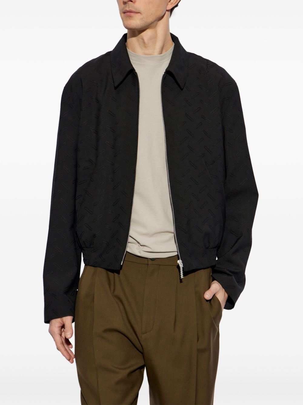 virgin wool bomber jacket - 3