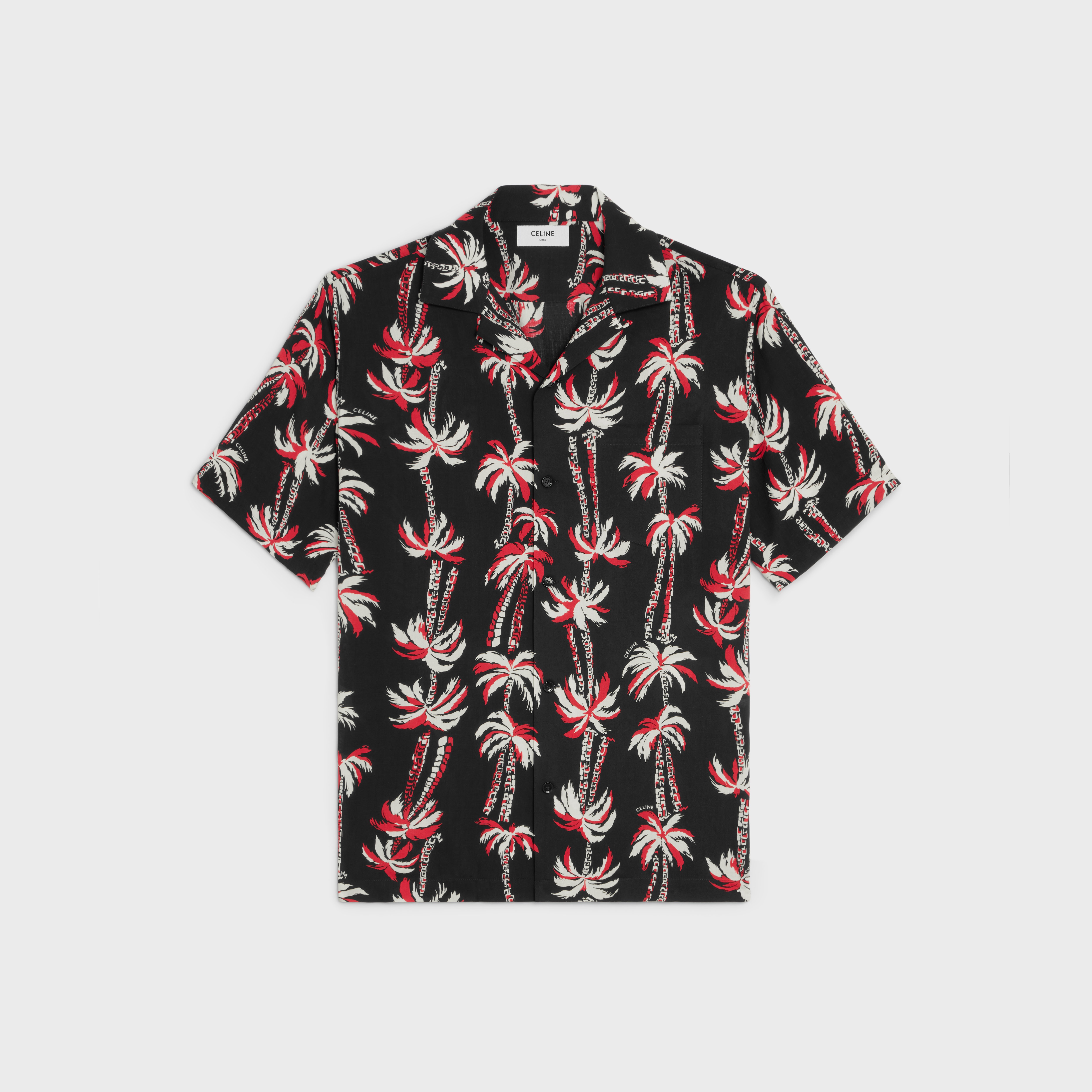 Hawaiian shirt in printed viscose - 1