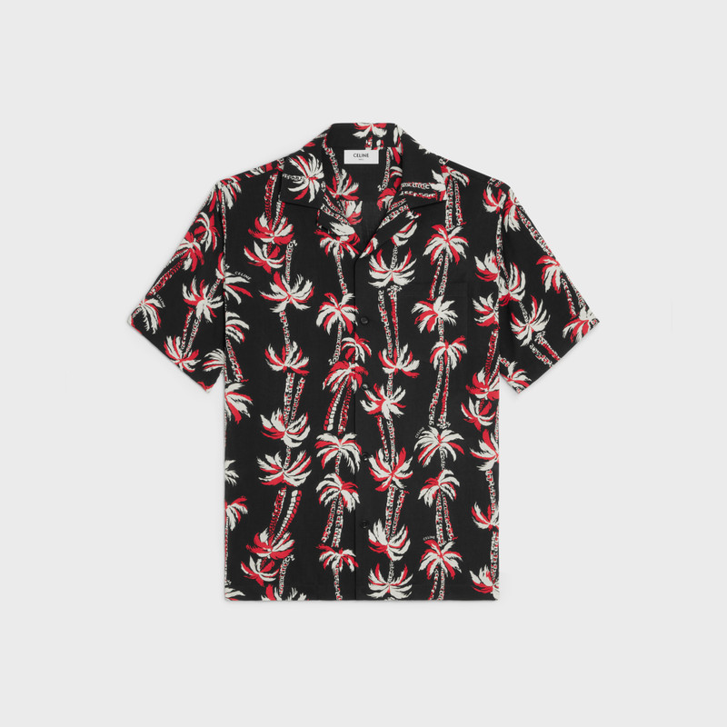Hawaiian shirt in printed viscose 1