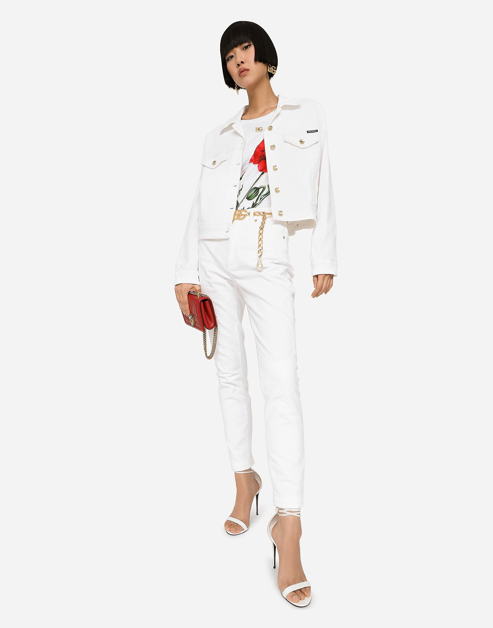 【関税込み】Dolce&Gabbana ホワイト シングルジャケット Dolce & Gabbana シングルジャケット | ホワイト | FARFETCH JP