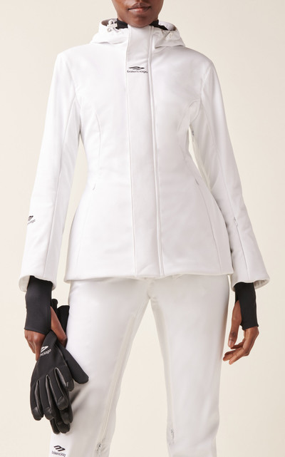 BALENCIAGA Hourglass Nylon Ski Jacket white outlook
