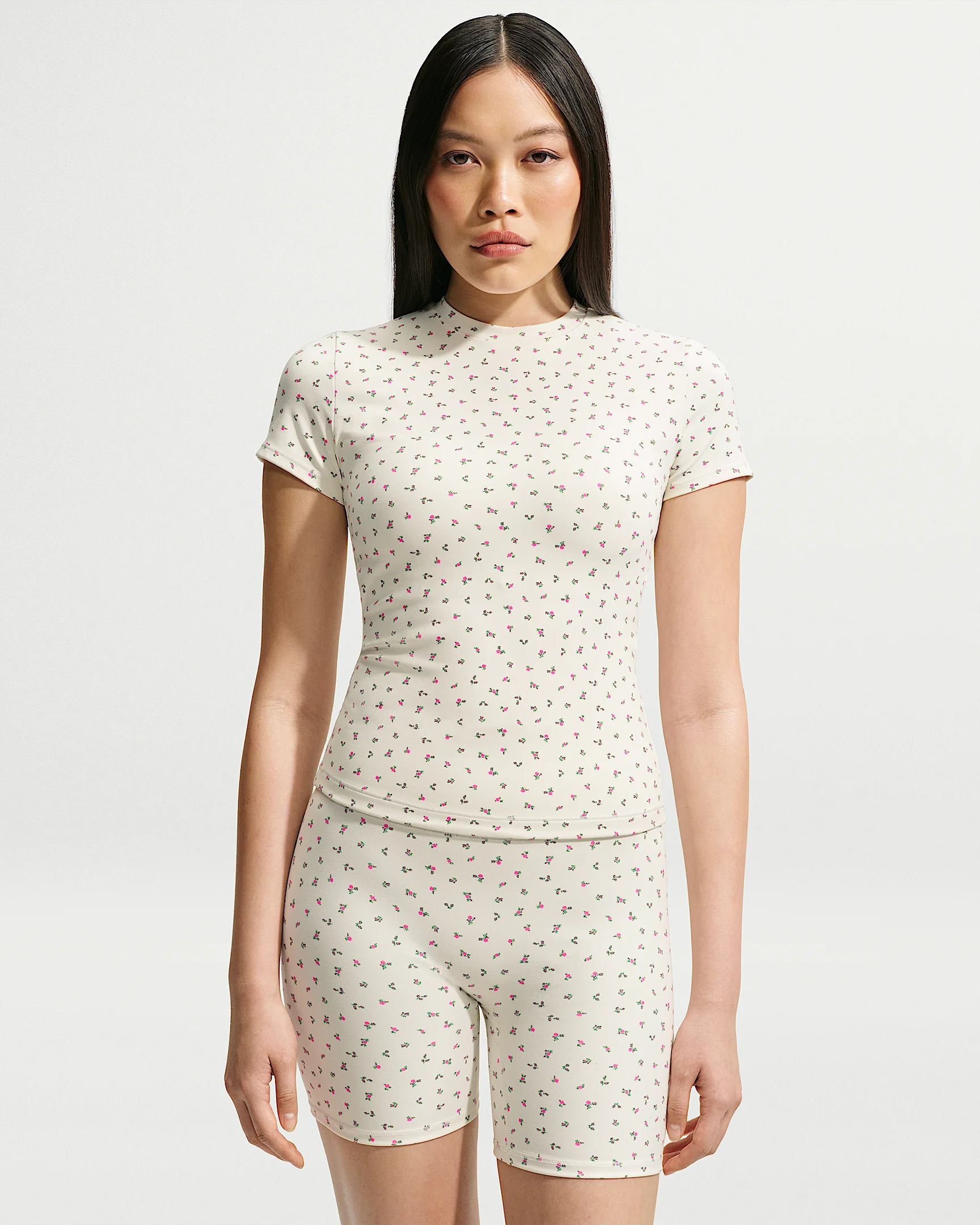NikeSKIMS Matte Women's Printed Padded Baby T-Shirt - 1