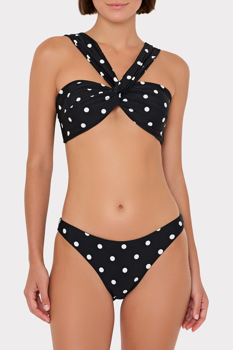 Olivia Polka Dot Draped Bandeau Top 6