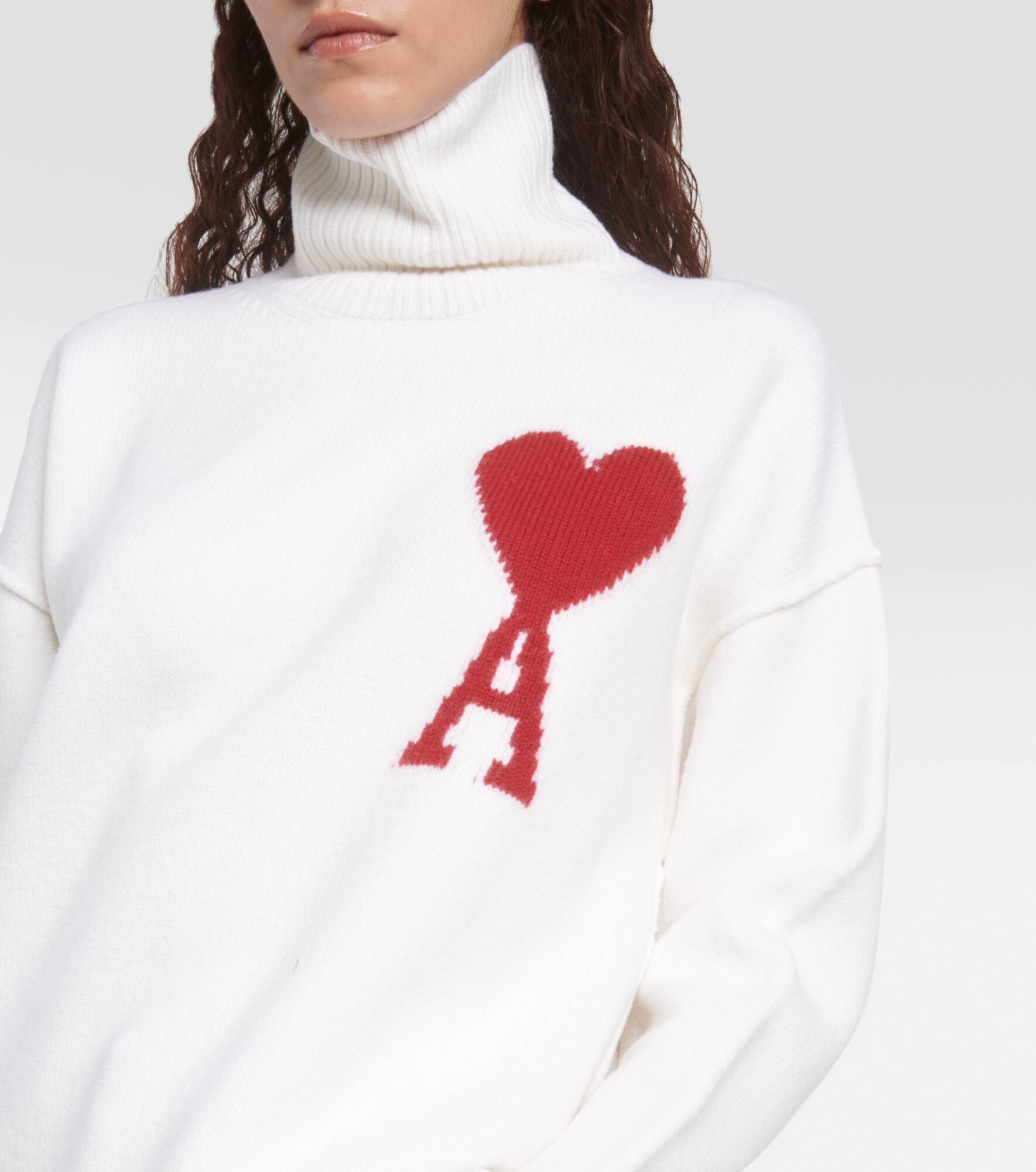 Ami de Cœur wool turtleneck sweater - 4