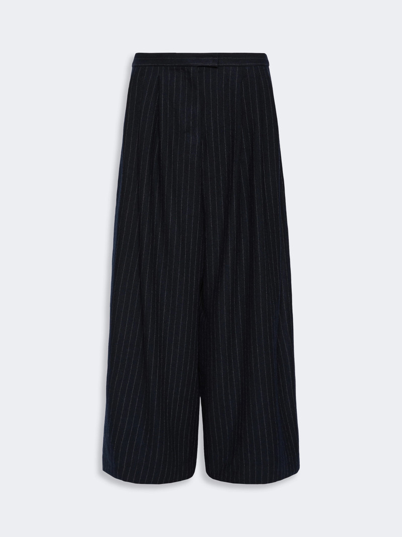 ORDINE Chalk-stripe wool trousers - MIDNIGHTBLUE 1