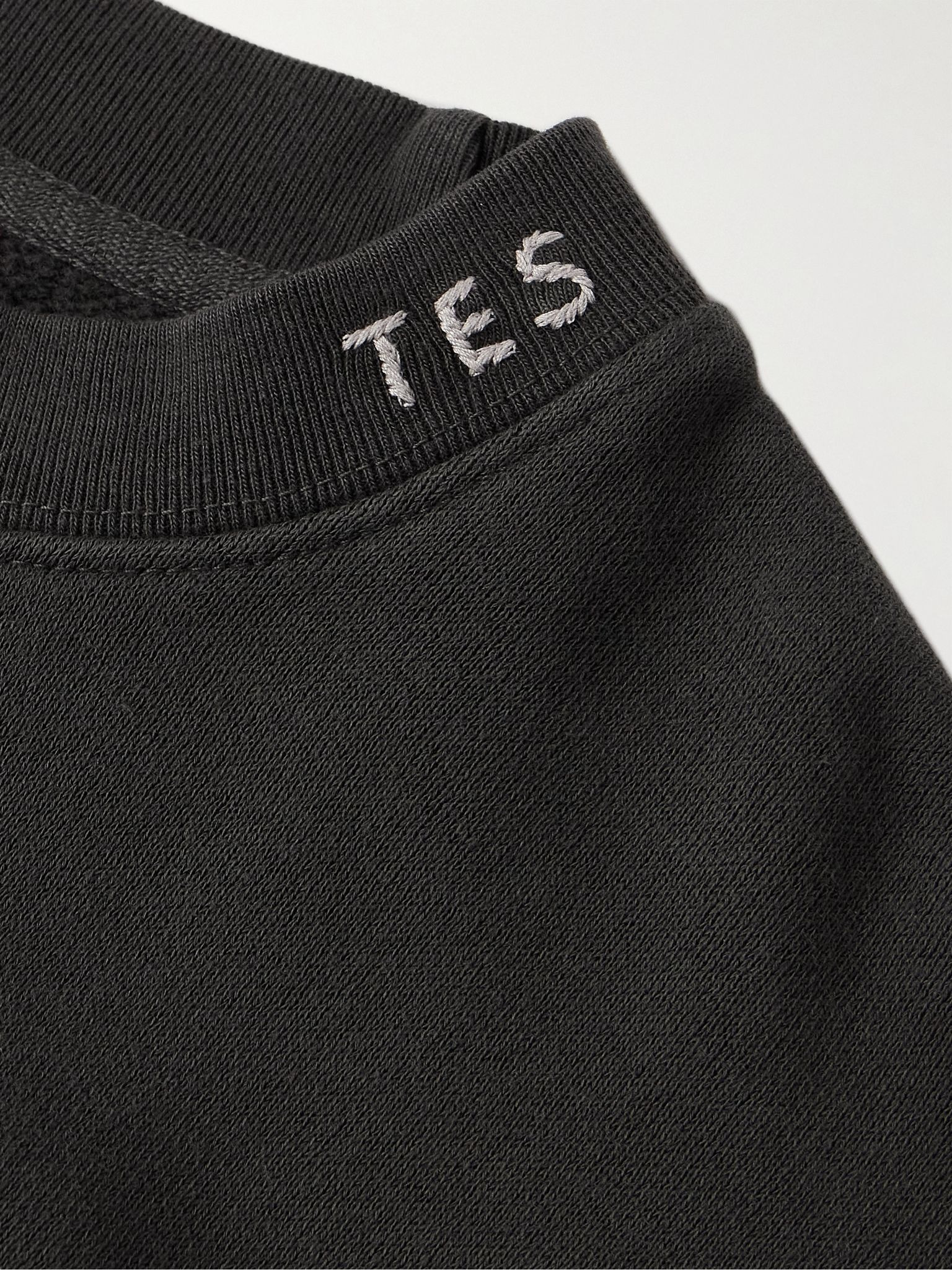 Daily Crew Cotton and Cashmere-Blend Jersey Sweatshirt Dark gray - 4