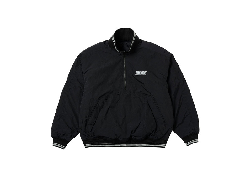 REVERSIBLE QUILTED SPORTS BOMBER BLACK - 1