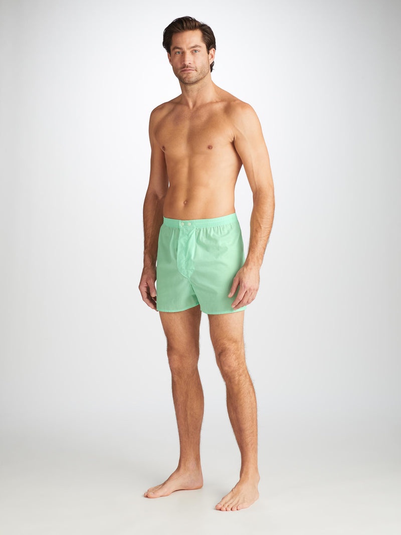 Men's Classic Fit Boxers Amalfi Cotton Batiste Mint - 3