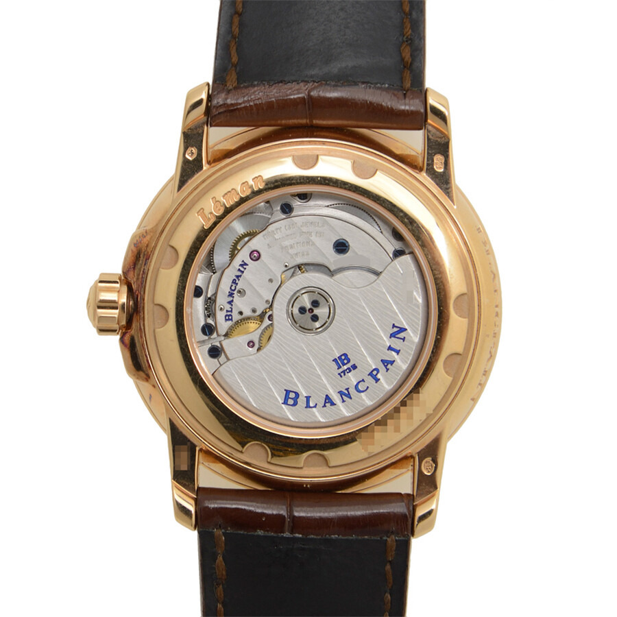 Pre-owned Blancpain Leman Dual Time Zone Automatic Men's Watch 2860-3642-53B - 2