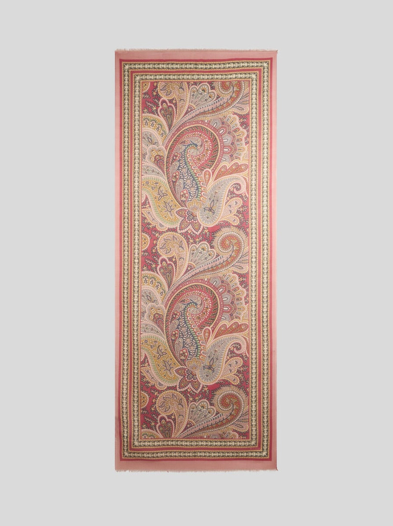 Etro WOOL, CASHMERE AND SILK SCARF WITH PRINT outlook