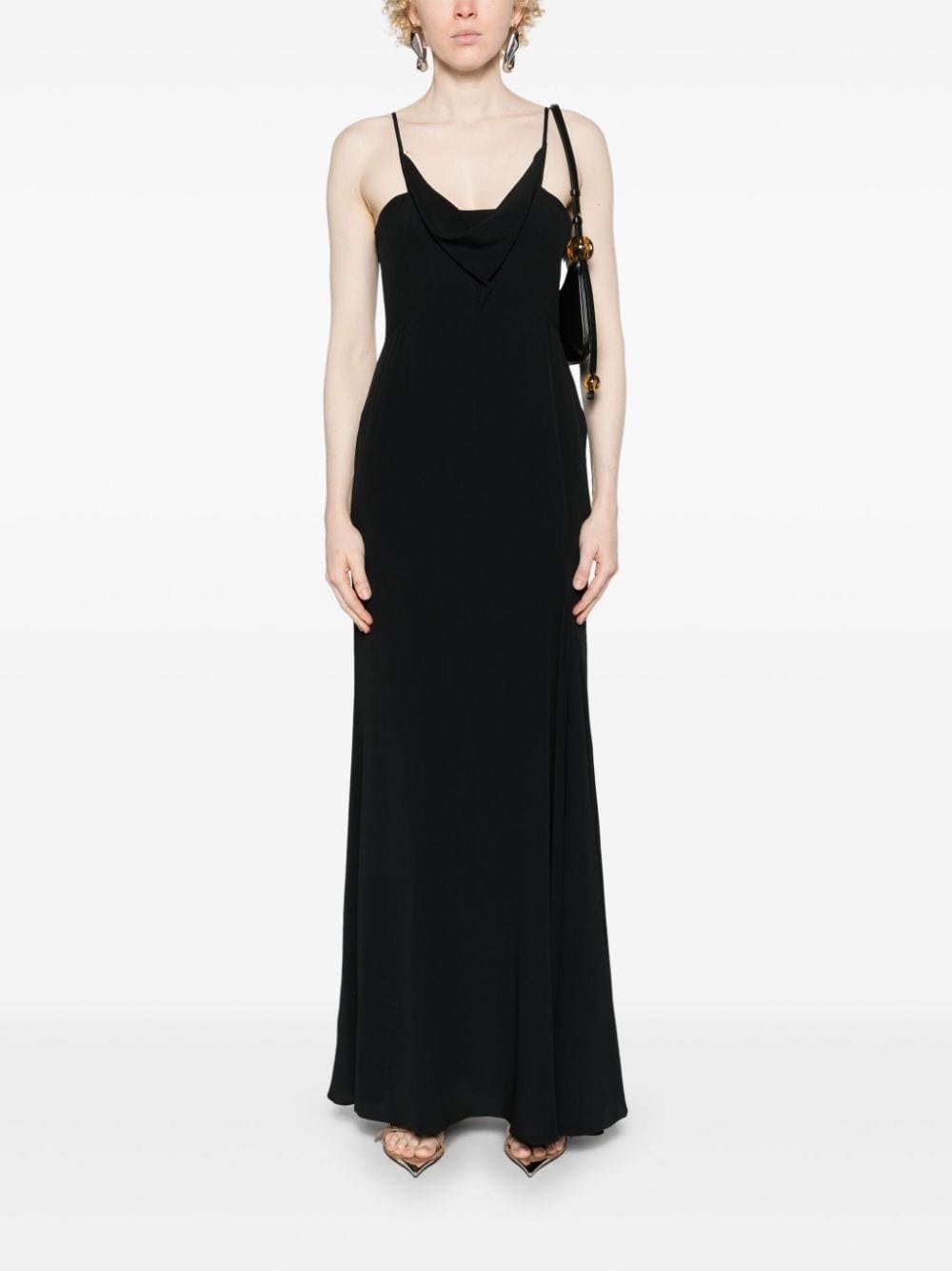 Kapri cowl-neck crepe maxi dress - 2