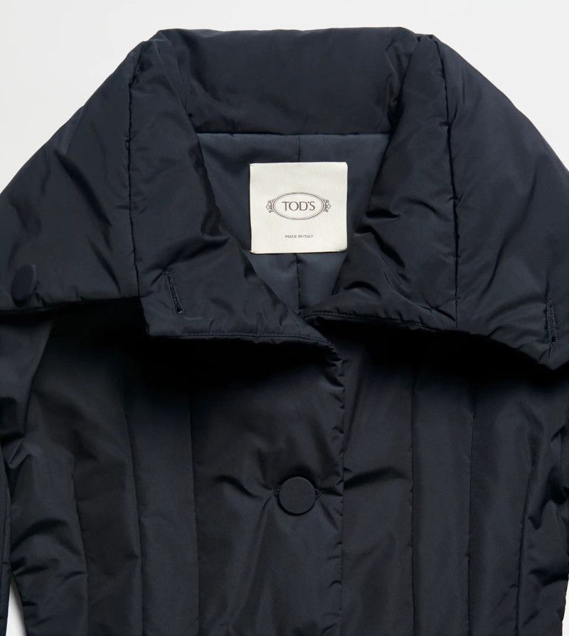 Tod's QUILTED COAT - BLACK outlook
