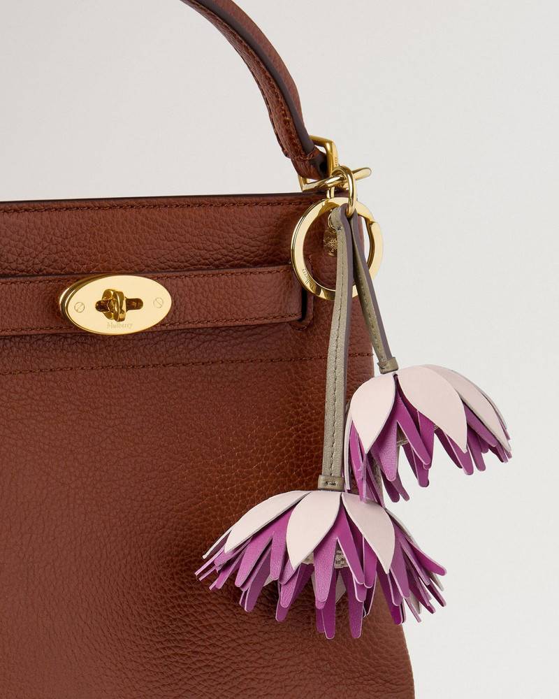 Mulberry Flower Keyring Dahlia Blossom Pink & Orchid Bloom Mixed Material outlook