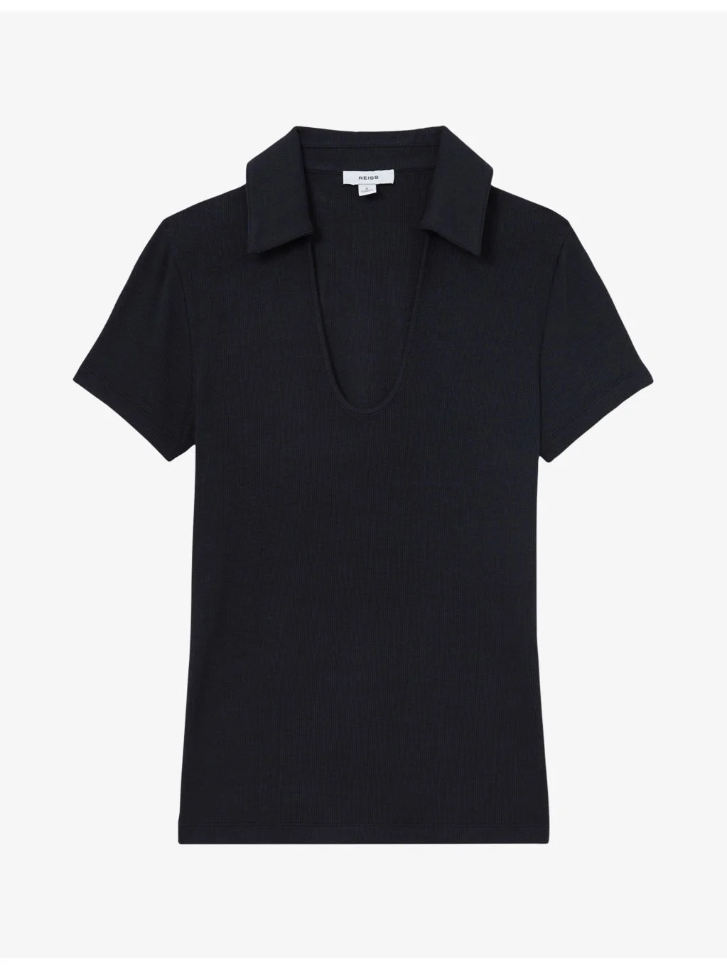 Daria Scoop-Neck Stretch-Jersey Polo - 1