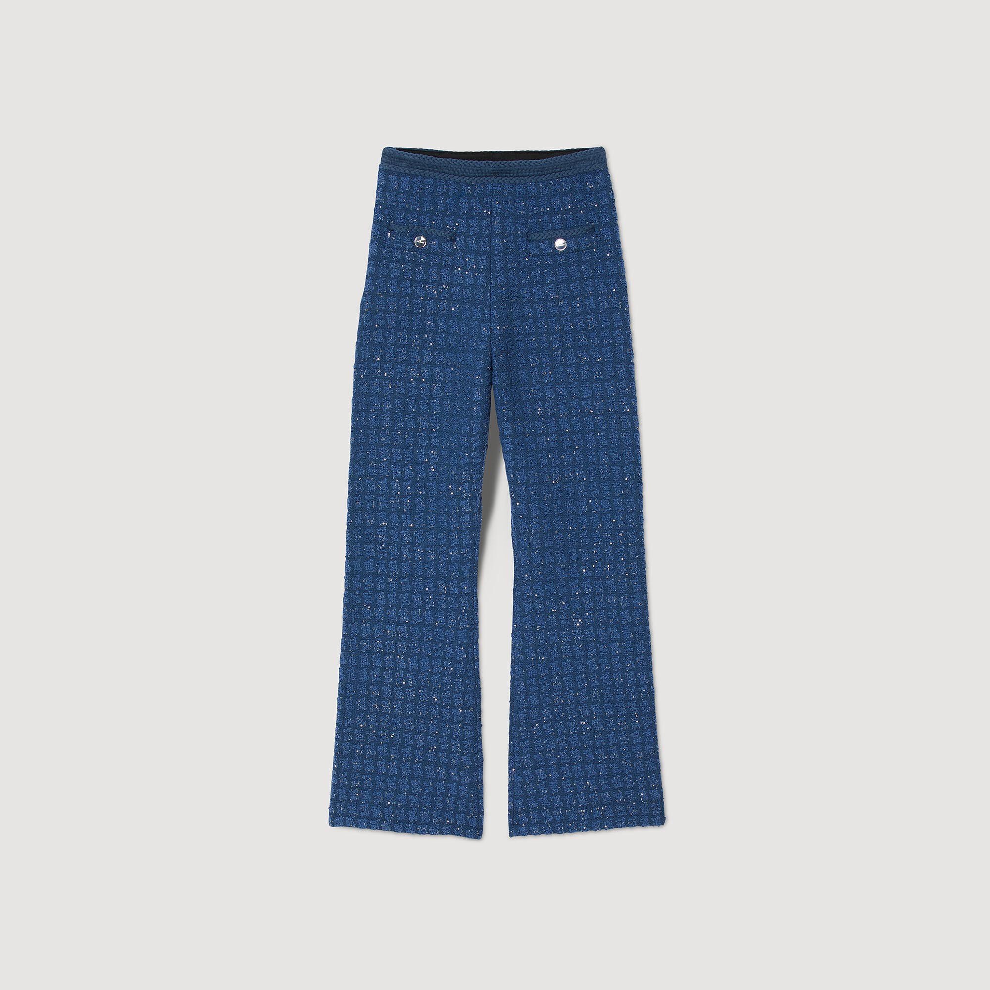 DECORATIVE KNIT TROUSERS - 1