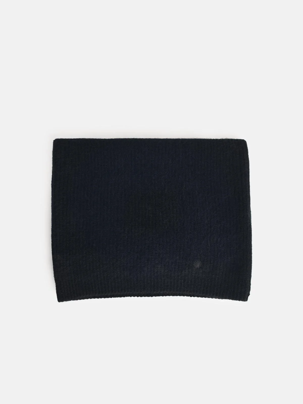 'EMRY' BLACK CASHMERE SNOOD SCARF - 1