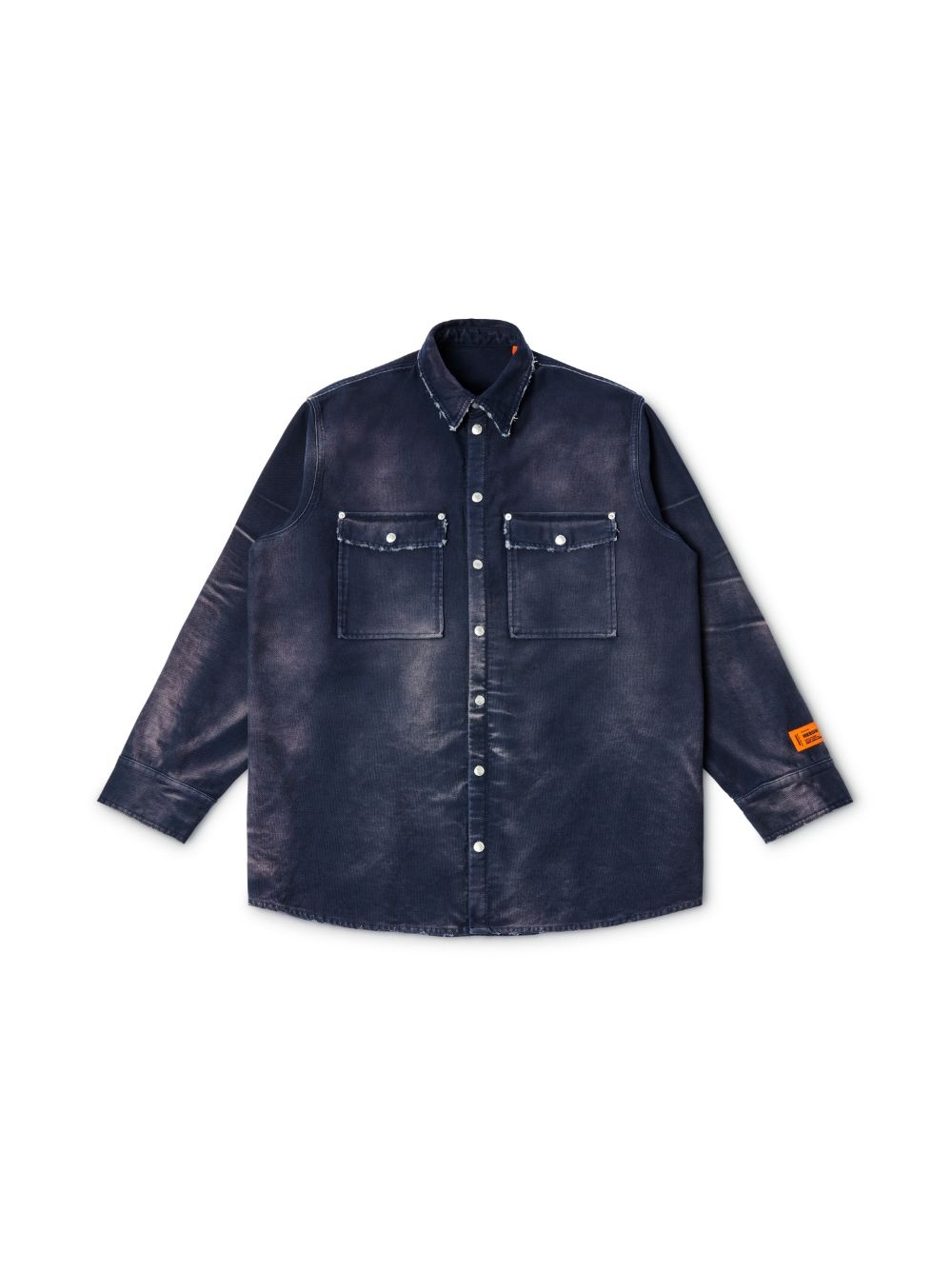 Distressed Canvas Ls Shirt - 1