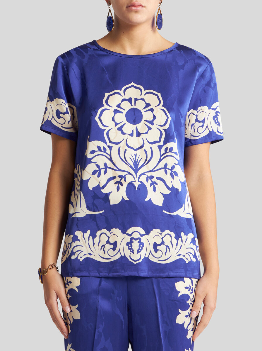 TOP WITH STENCIL FLORAL PRINT - 2
