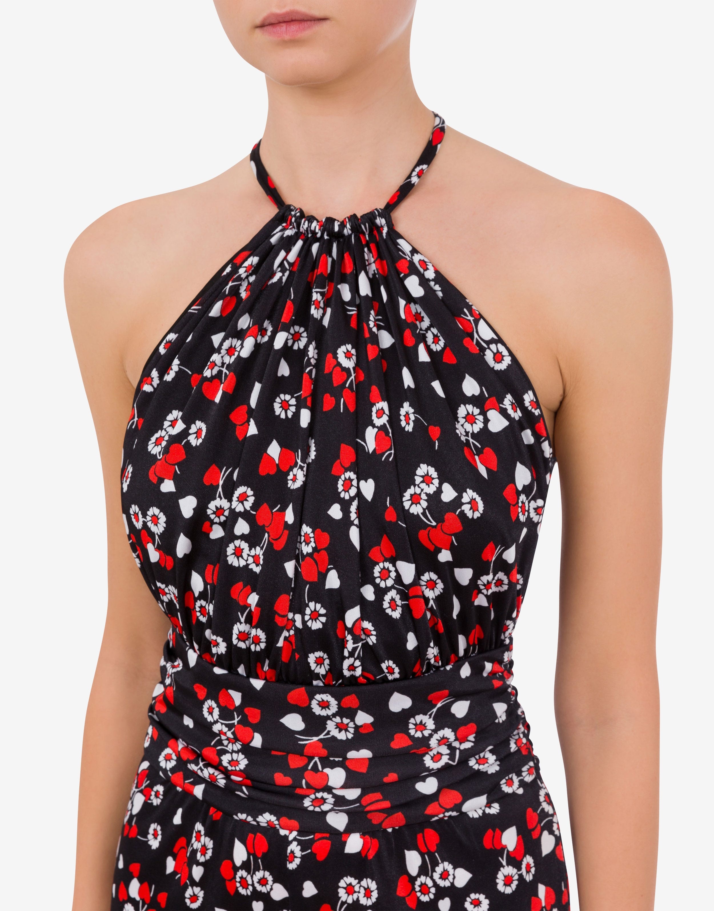ALL-OVER HEARTS & FLOWERS ORGANZINO JUMPSUIT - 4