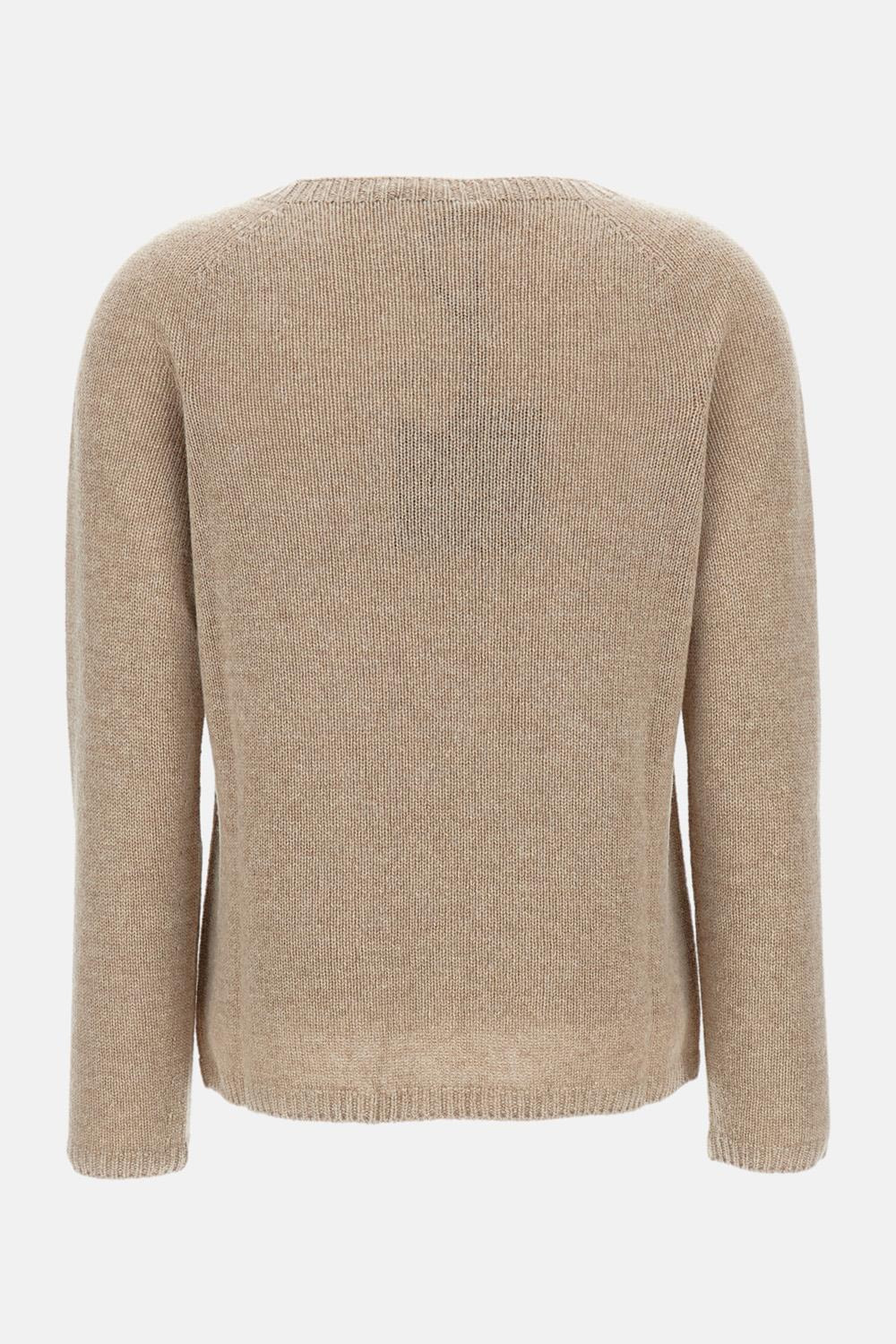 Crewneck Cashmere Blend Sweater - 2