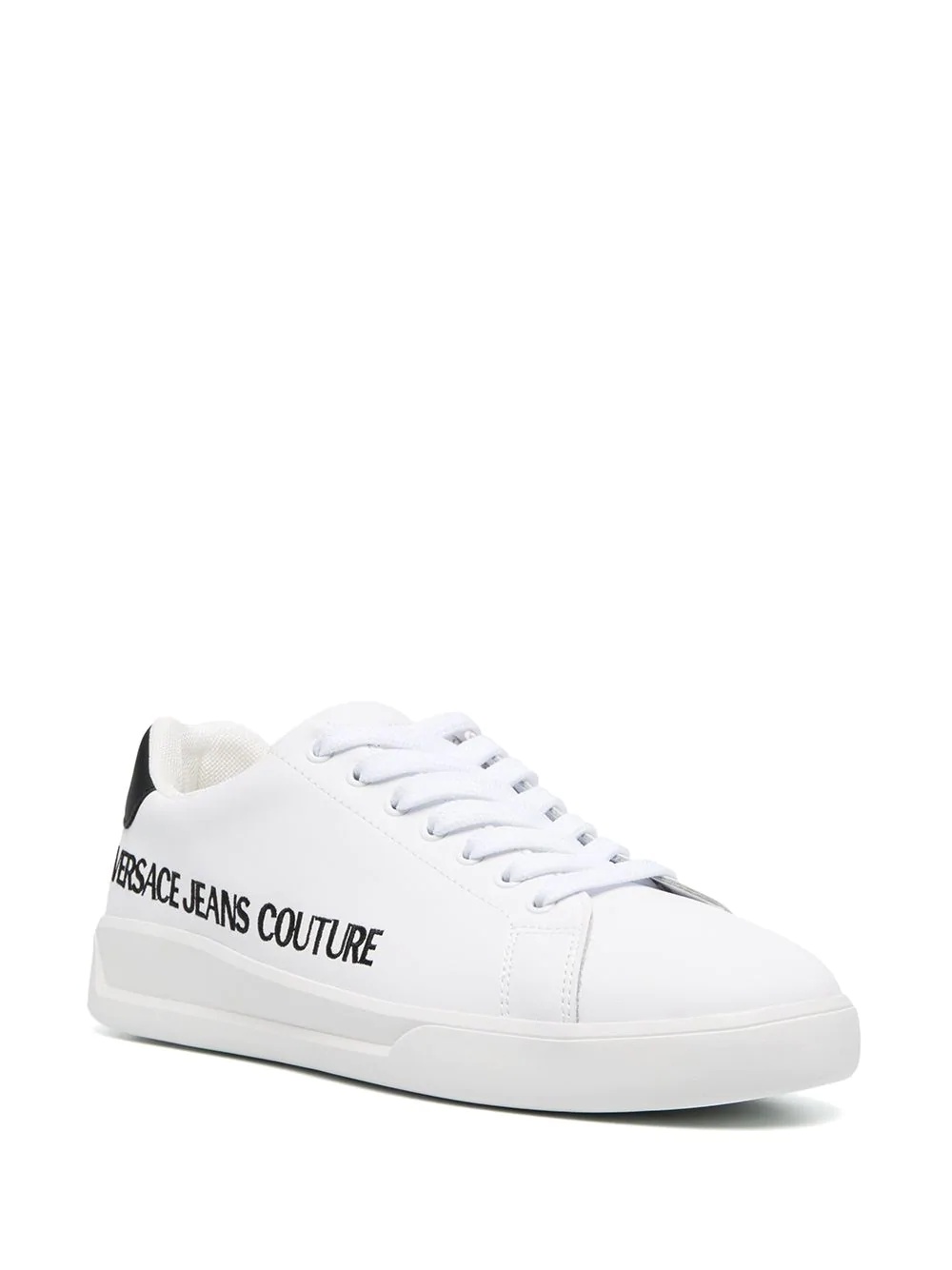 embroidered logo low-top sneakers - 2