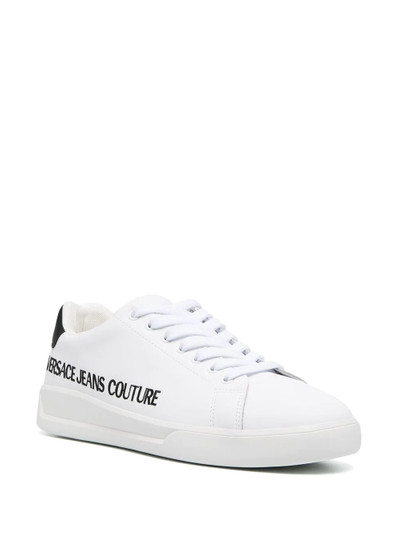 VERSACE JEANS COUTURE embroidered logo low-top sneakers outlook