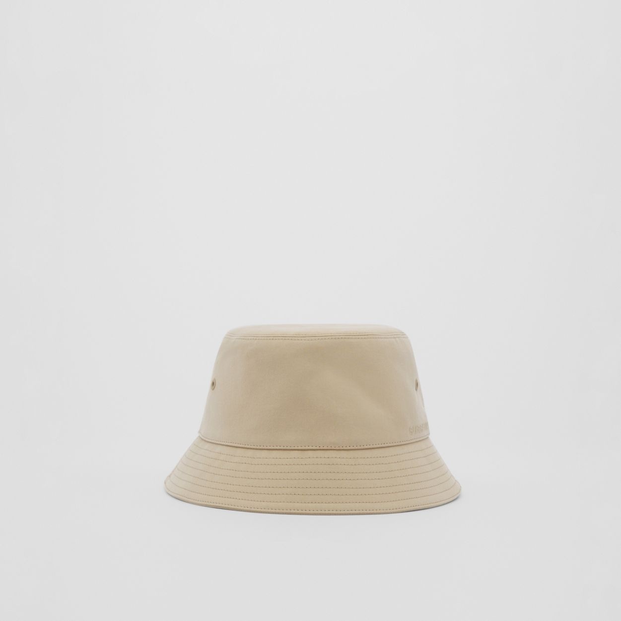 Embroidered Logo Cotton Bucket Hat - 1