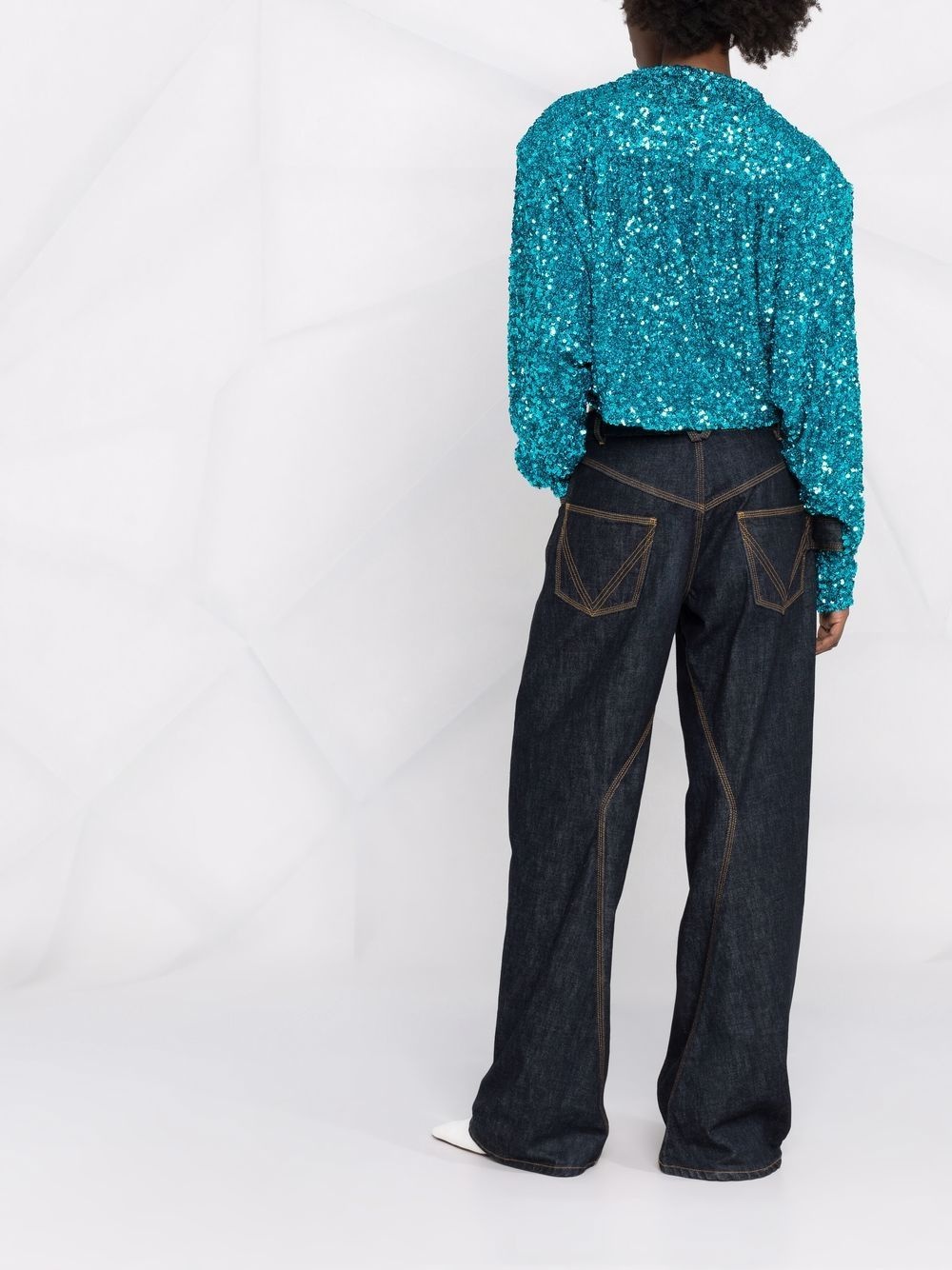 Aurelia sequin-embellished blouse - 6