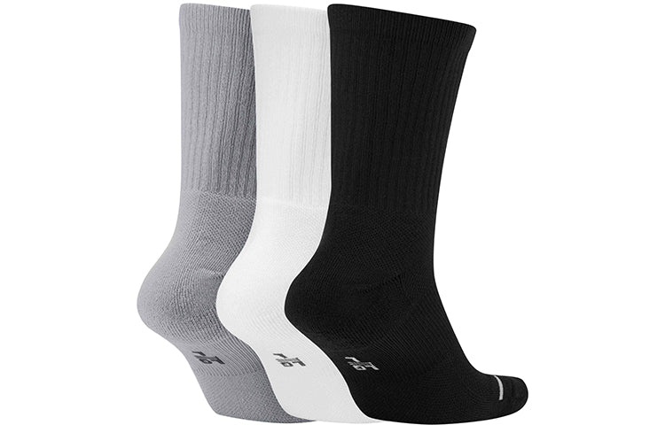 Air Jordan Everyday Max Crew Sports Socks Couple Style 'Black White Gray' SX5545-019 - 2
