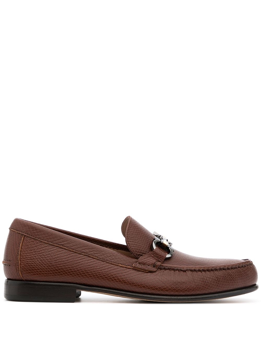 Gancini leather loafers - 1