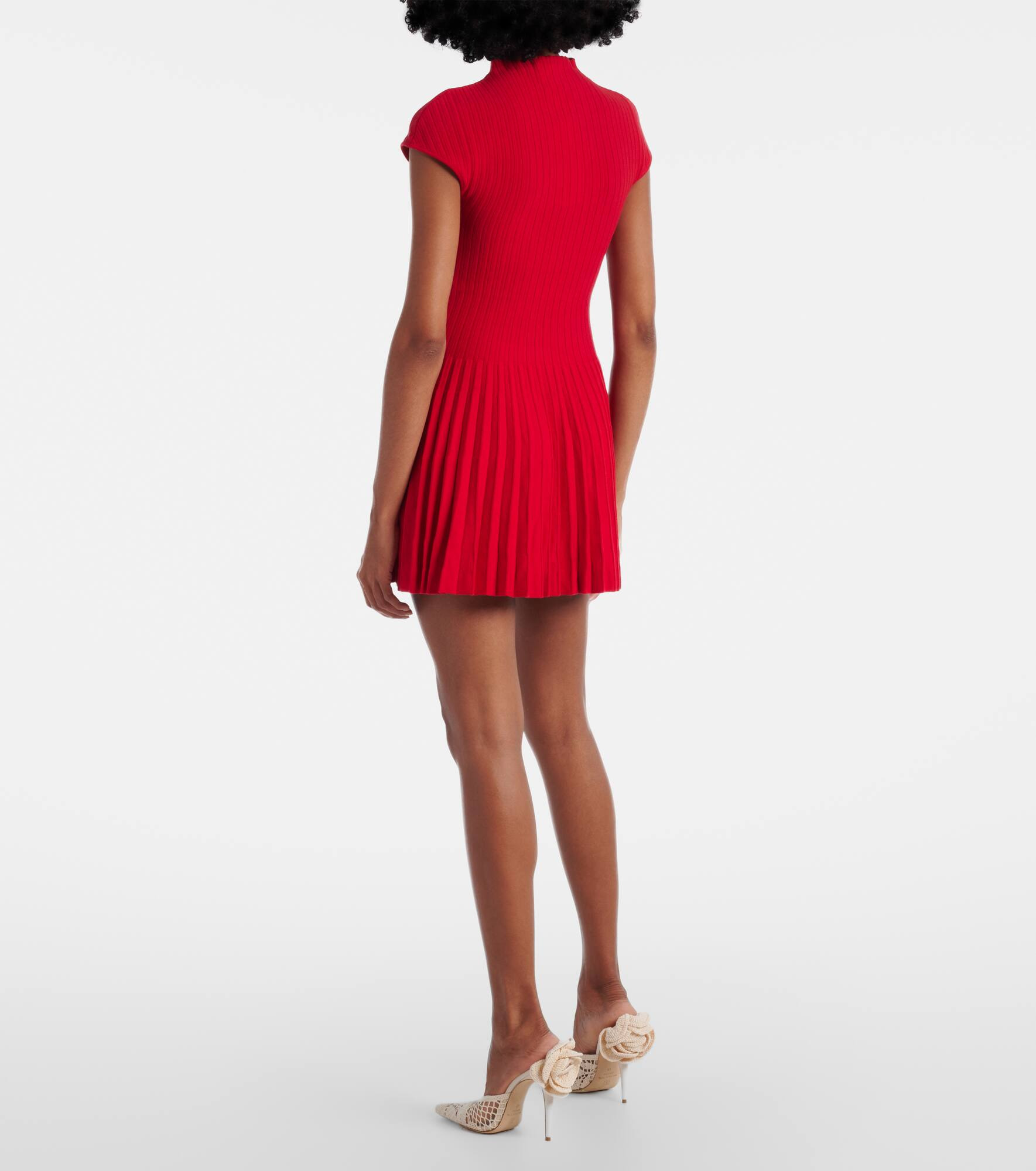 Ribbed cotton minidress - 3