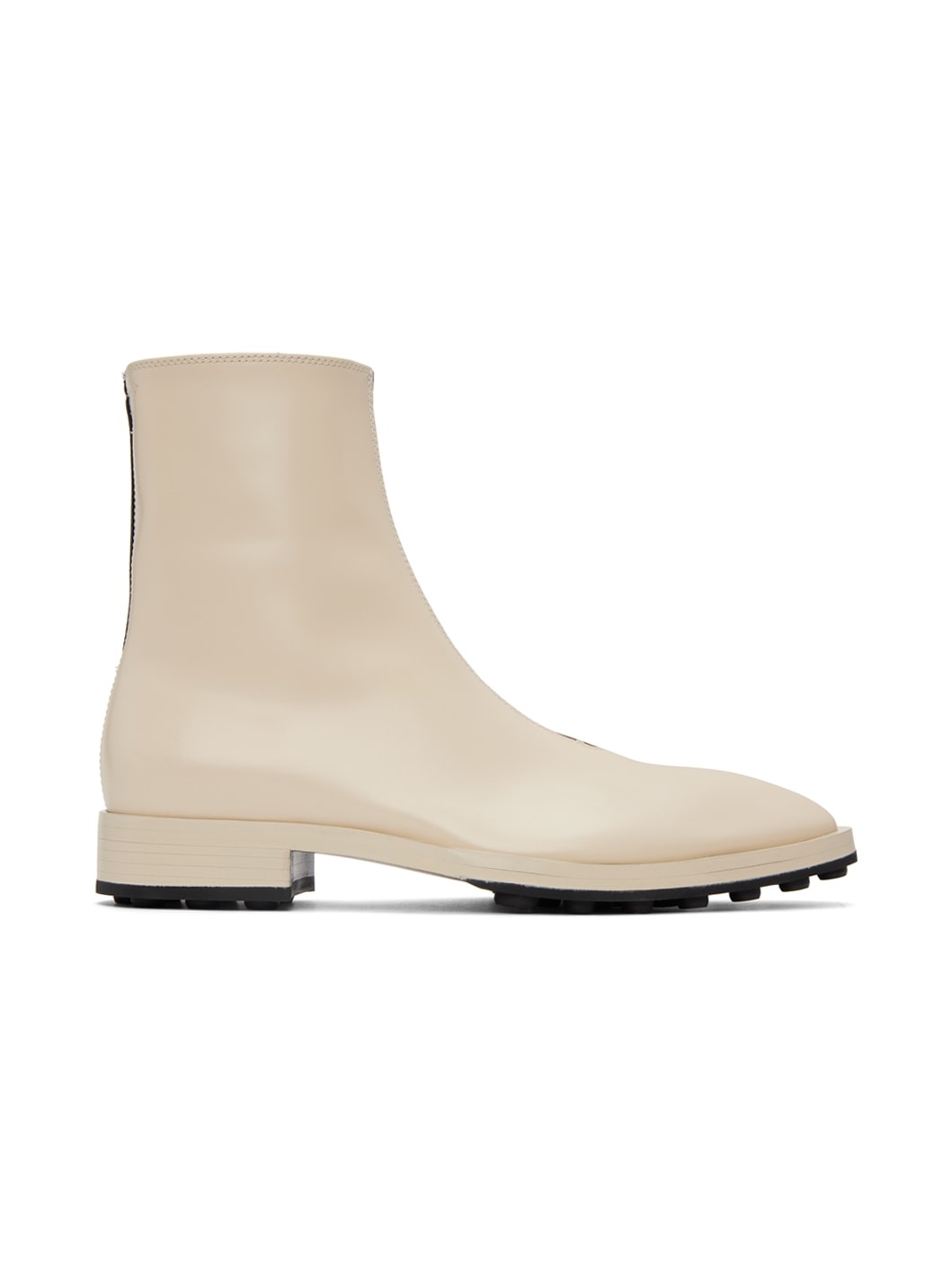 Off-White Leather Ankle Boots - 1