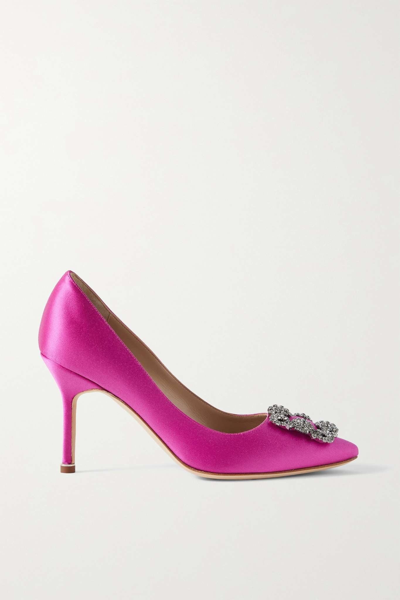 Hangisi 90 crystal-embellished velvet pumps - 1