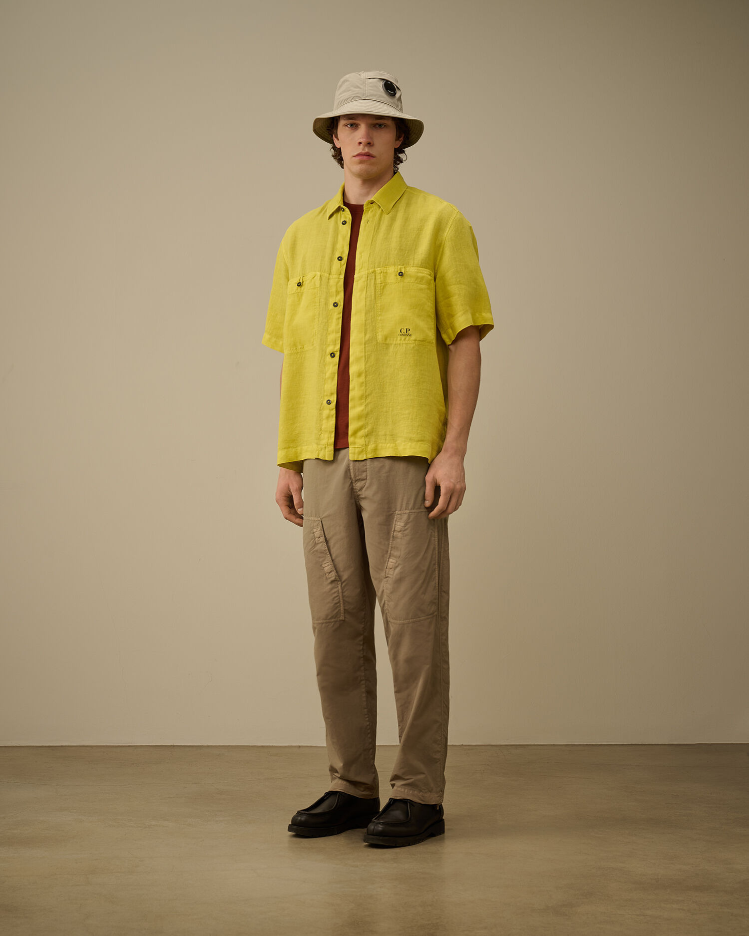 Linen Boxy Short Sleeve Shirt - 2