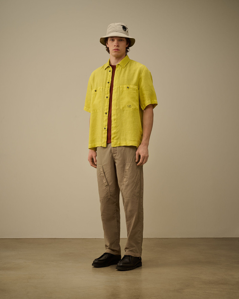 C.P. Company Linen Boxy Short Sleeve Shirt outlook